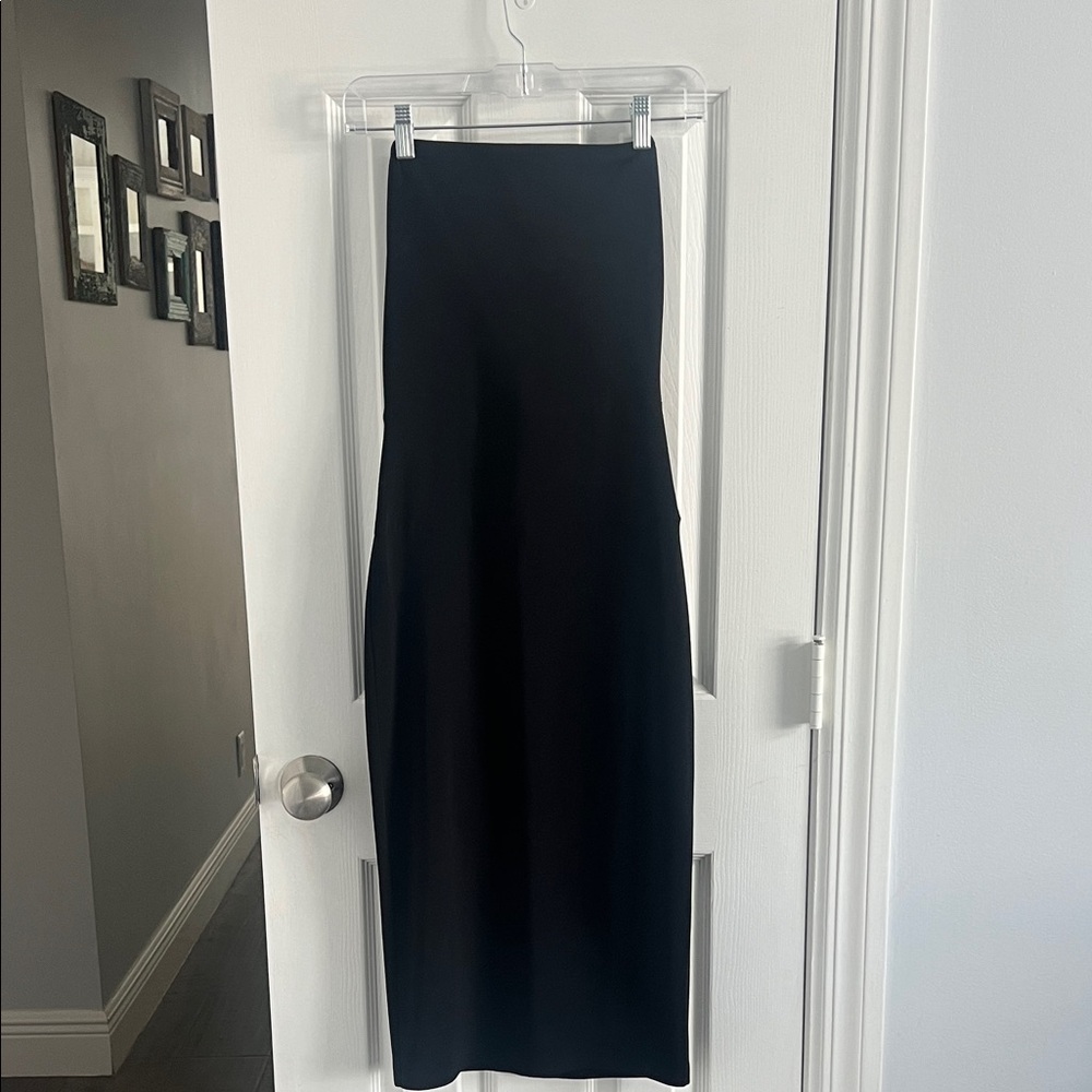 Norma Kamali Black Strapless Dress